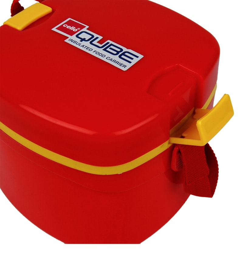 Buy Cello Qube Red Insulated Lunch Carrier Online Lunch Boxes Lunch