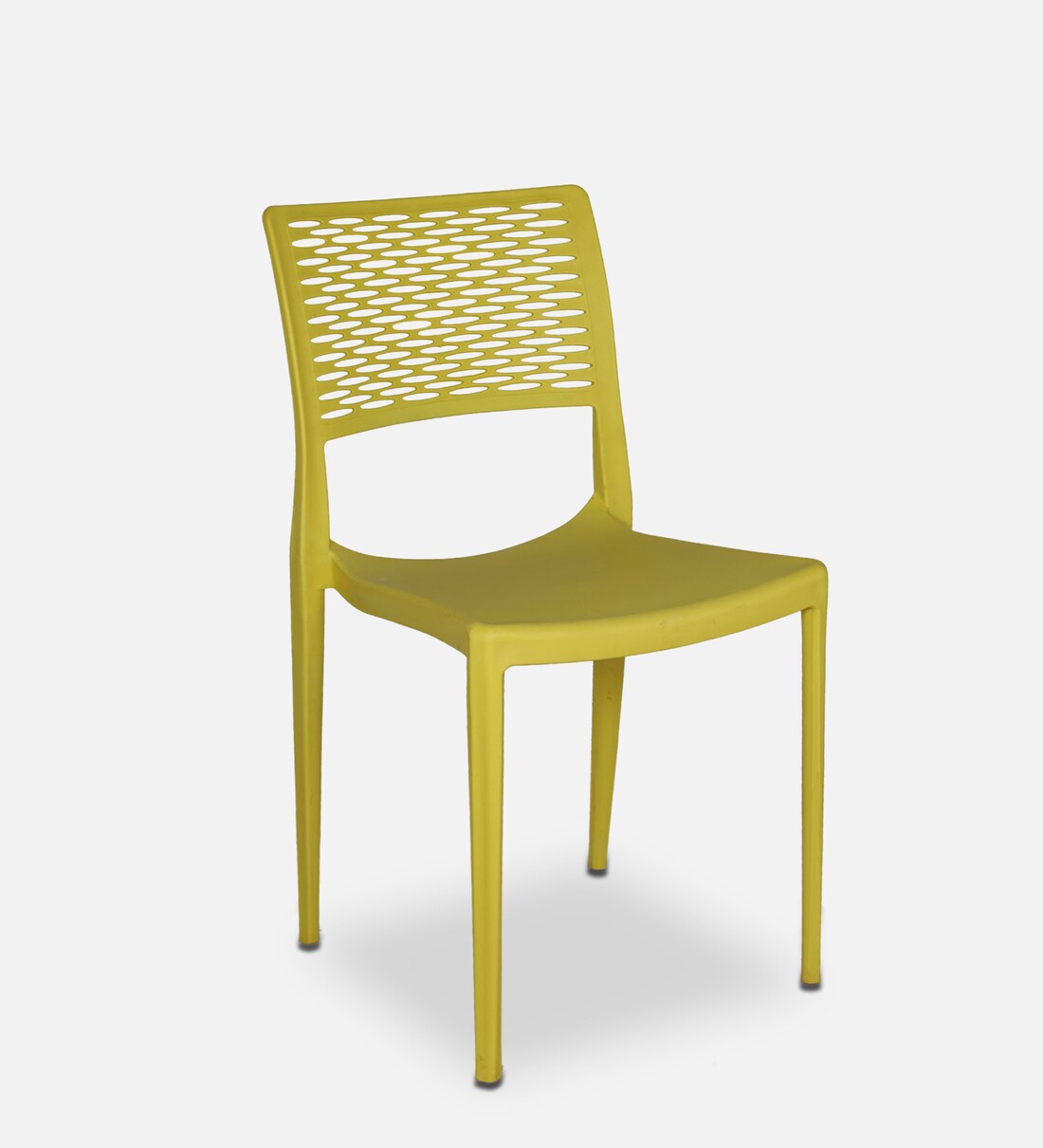 Buy Charlotte Plastic Chair in Yellow Colour at 30 OFF by Creative