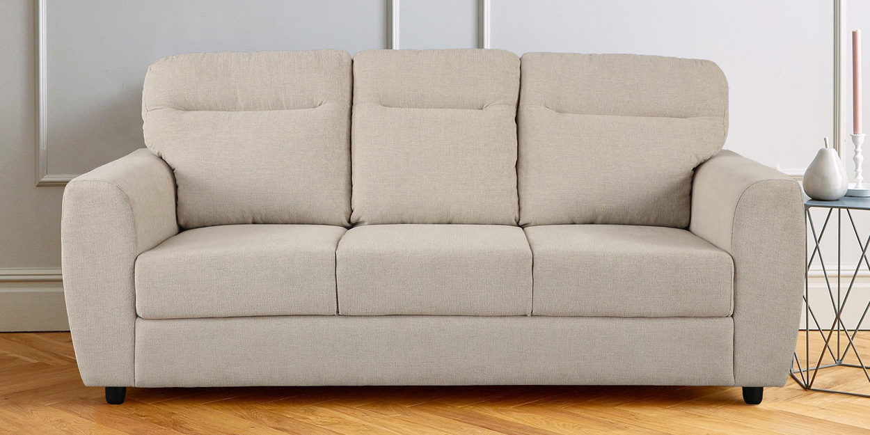 Buy Chelsea 3 Seater Sofa in Beige colour by HomeTown Online Modern 3