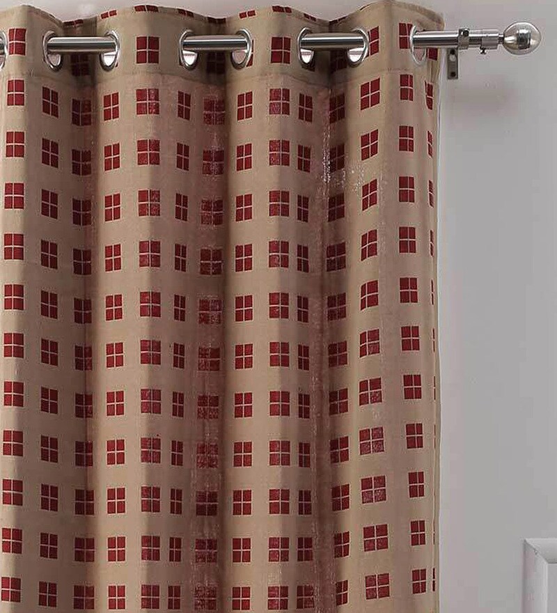 Buy Ocean Collections Purple 100 Cotton 42x90 Inch Curtain Set