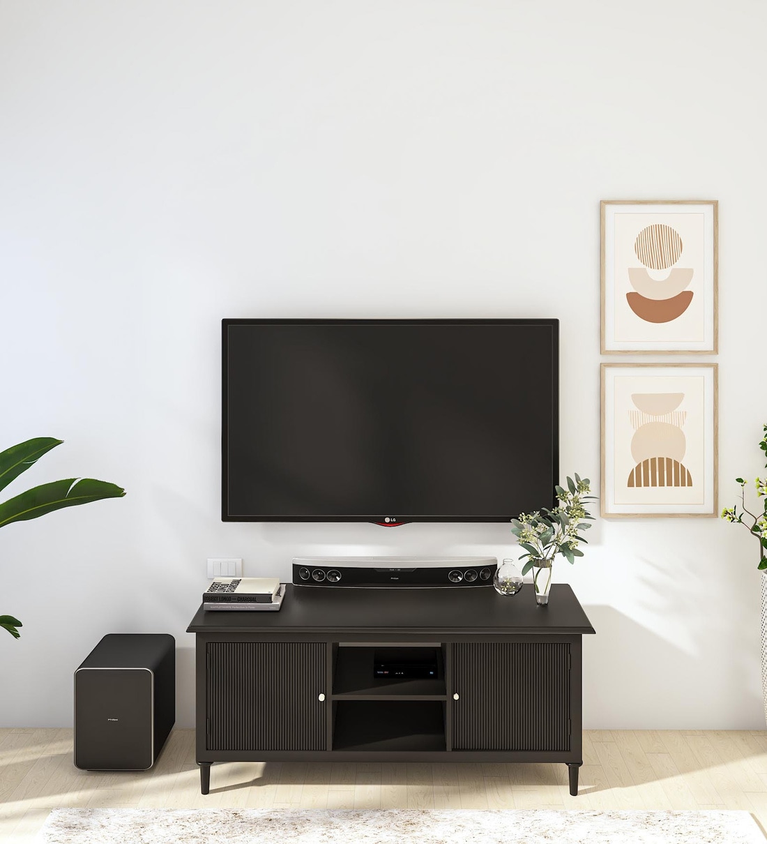 Buy Clarion Solid Wood TV Console for TVs up to 43\ in Dark Walnut