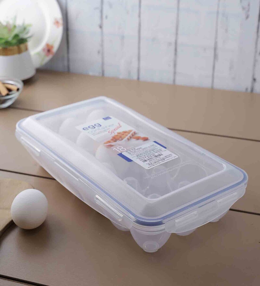 Buy Classic 18 Eggs Transparent Plastic Airtight Food Storage Container