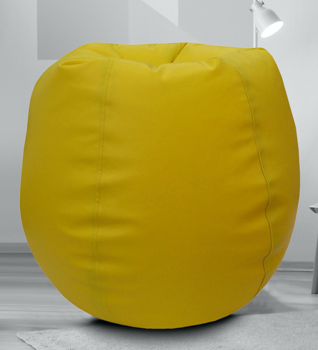 Buy Classic XL Bean Bag with Beans in Yellow Colour at 75 OFF by Orka