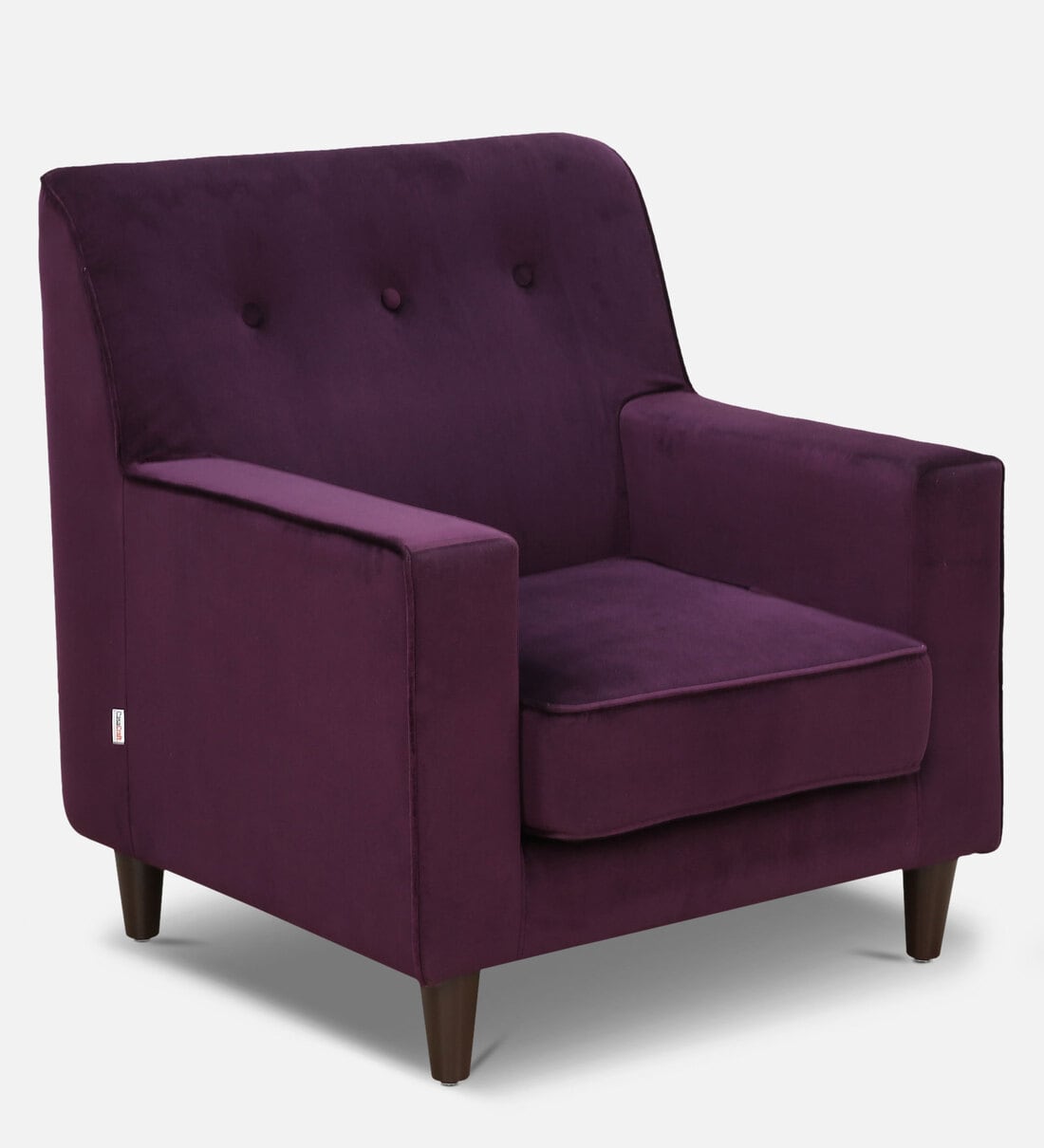 Buy Claudia Lounge Chair in Wine Colour CasaCraft at 3 OFF by
