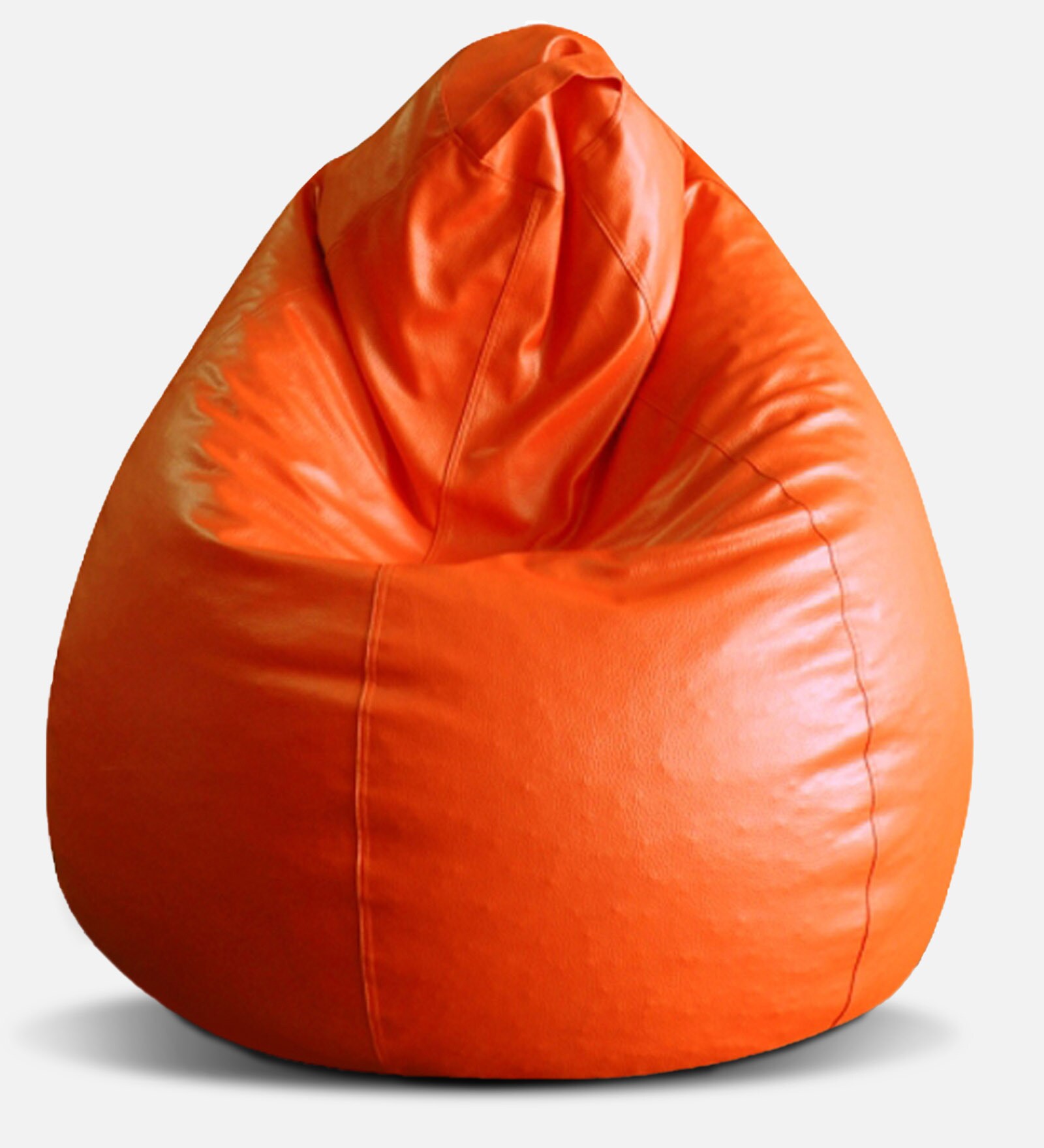 Buy Classic XXXL Bean Bag with Beans in Orange Colour Online - Bean ...