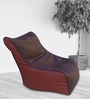 Orka Classic XL Chair Bean Bag Cover in Brown & Tan Colour