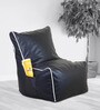 Orka Classic XXXL Chair Bean Bag Cover in Black & White Colour