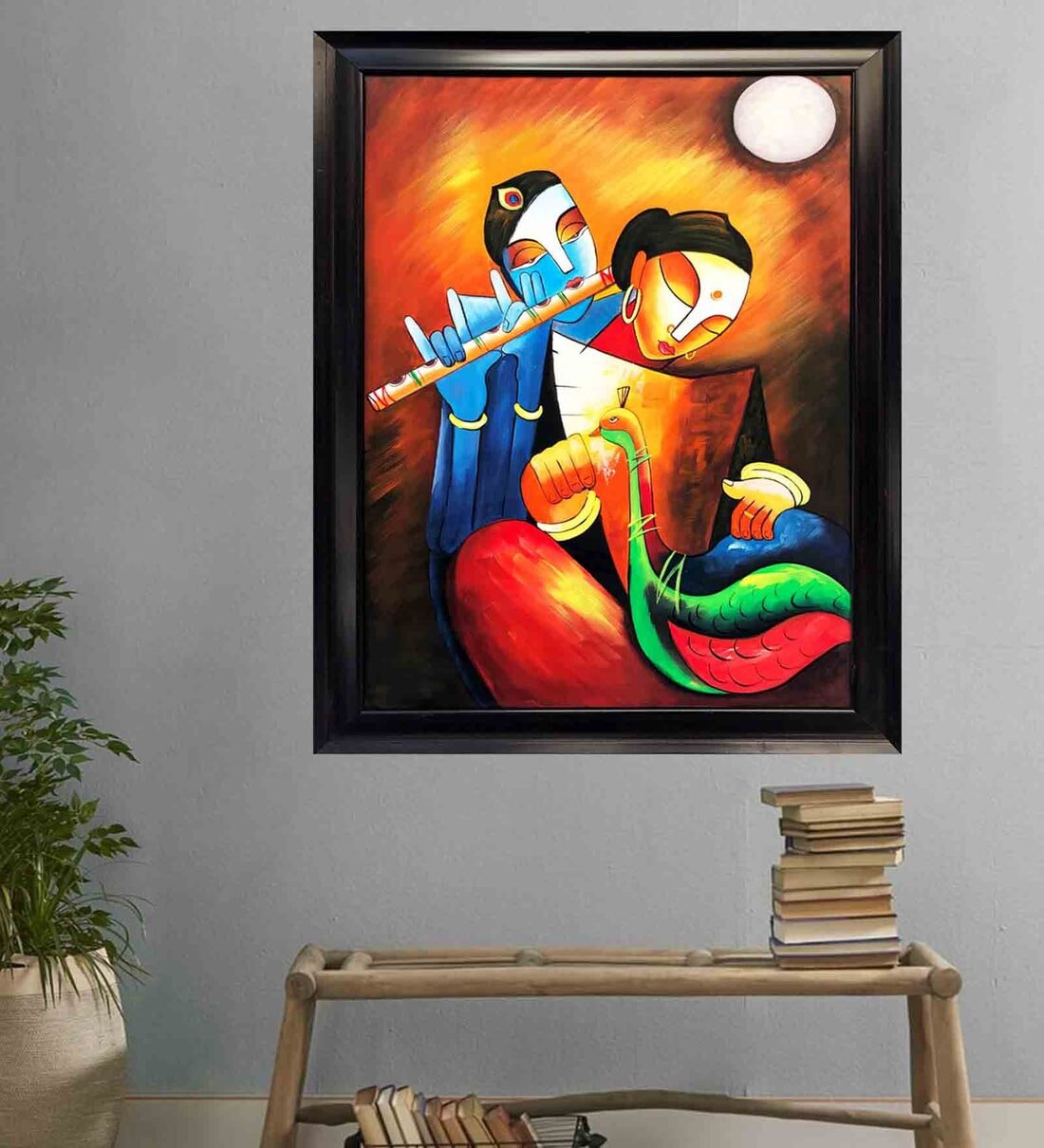 Buy Contemporary Art Handmade Oil Painting On Canvas Framed By Chaque