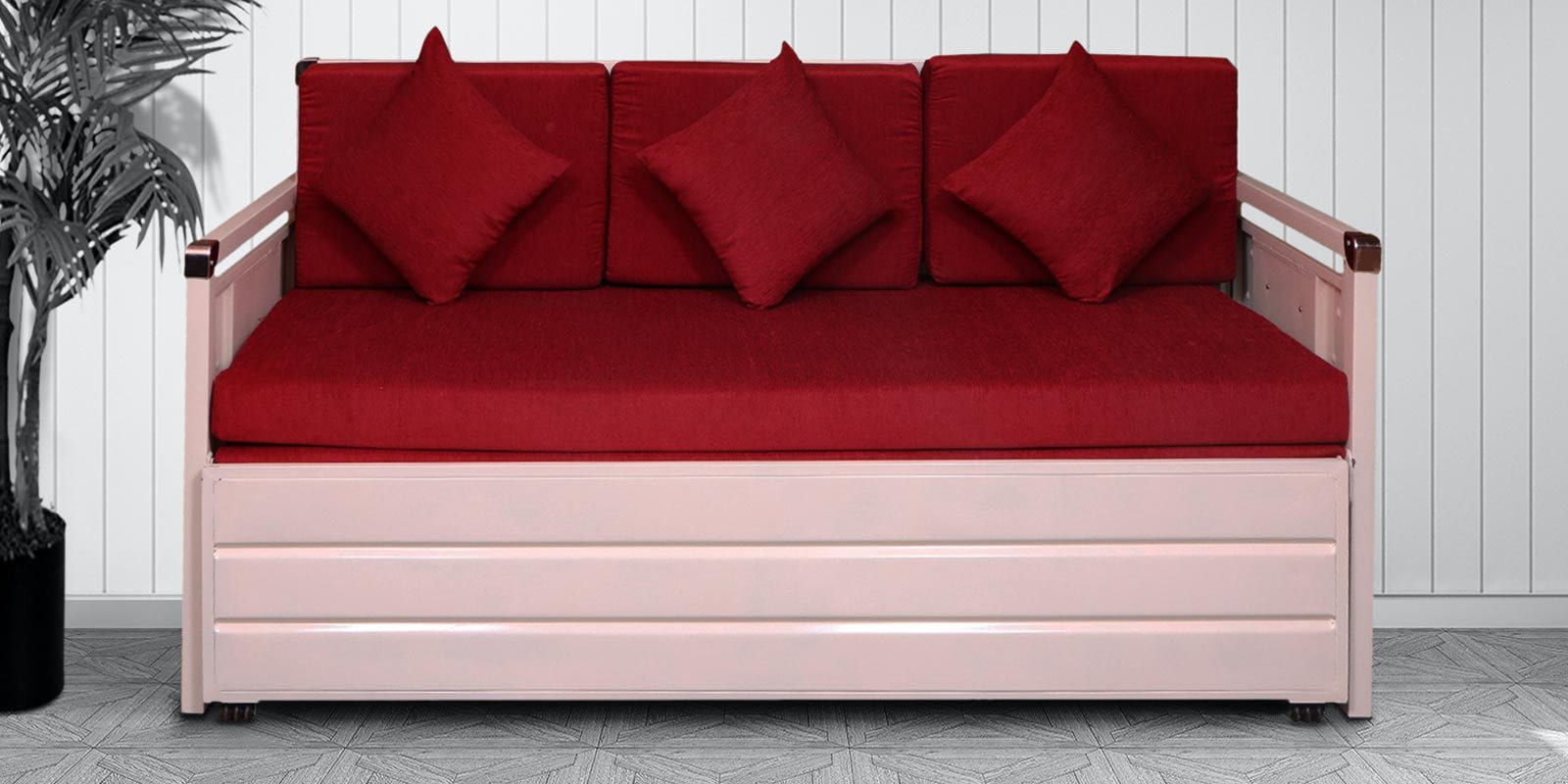 Buy Coldfine Queen Size PullOut Sofa Cum Bed with Storage in Matte
