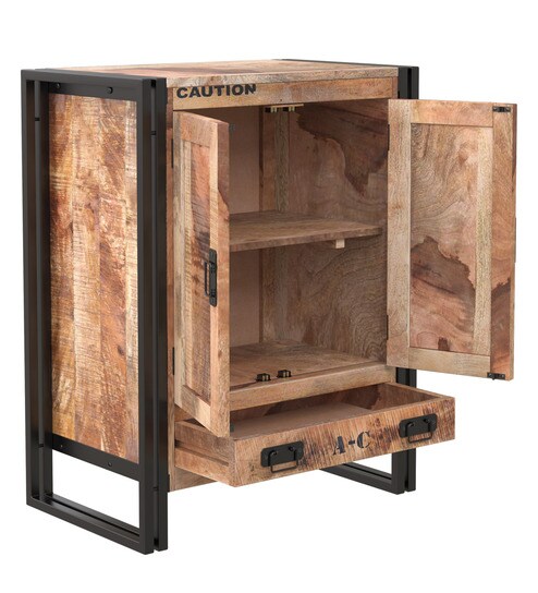 Buy Coleman Solid Wood Cabinet By Bohemiana Online Industrial