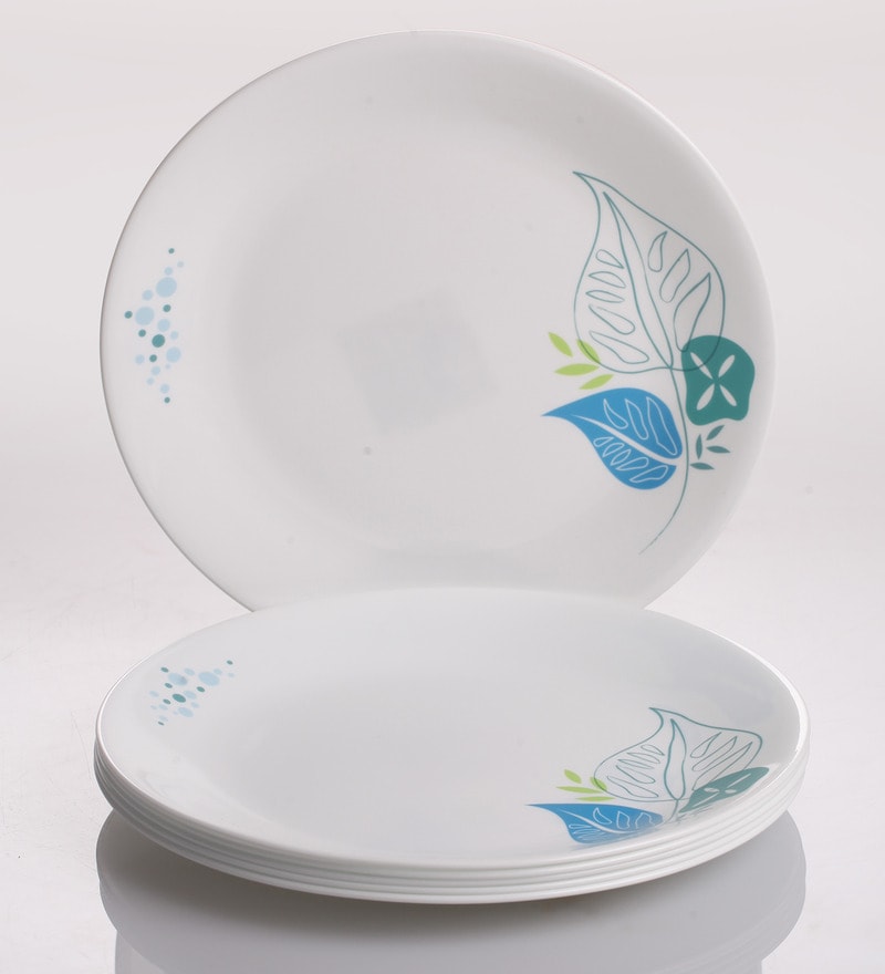 Buy Corelle Foliage Vitrelle Glass Dinner Plates Set of 6 Online Glass & Opalware Dining