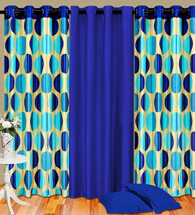 Sai Arpan Fancy Green Printed Valance Style Door Curtain By Sai