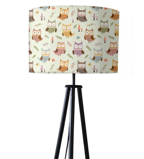 Buy Cute Owl Designer Tripod Floor Lamp In Multcolour By Nutcase