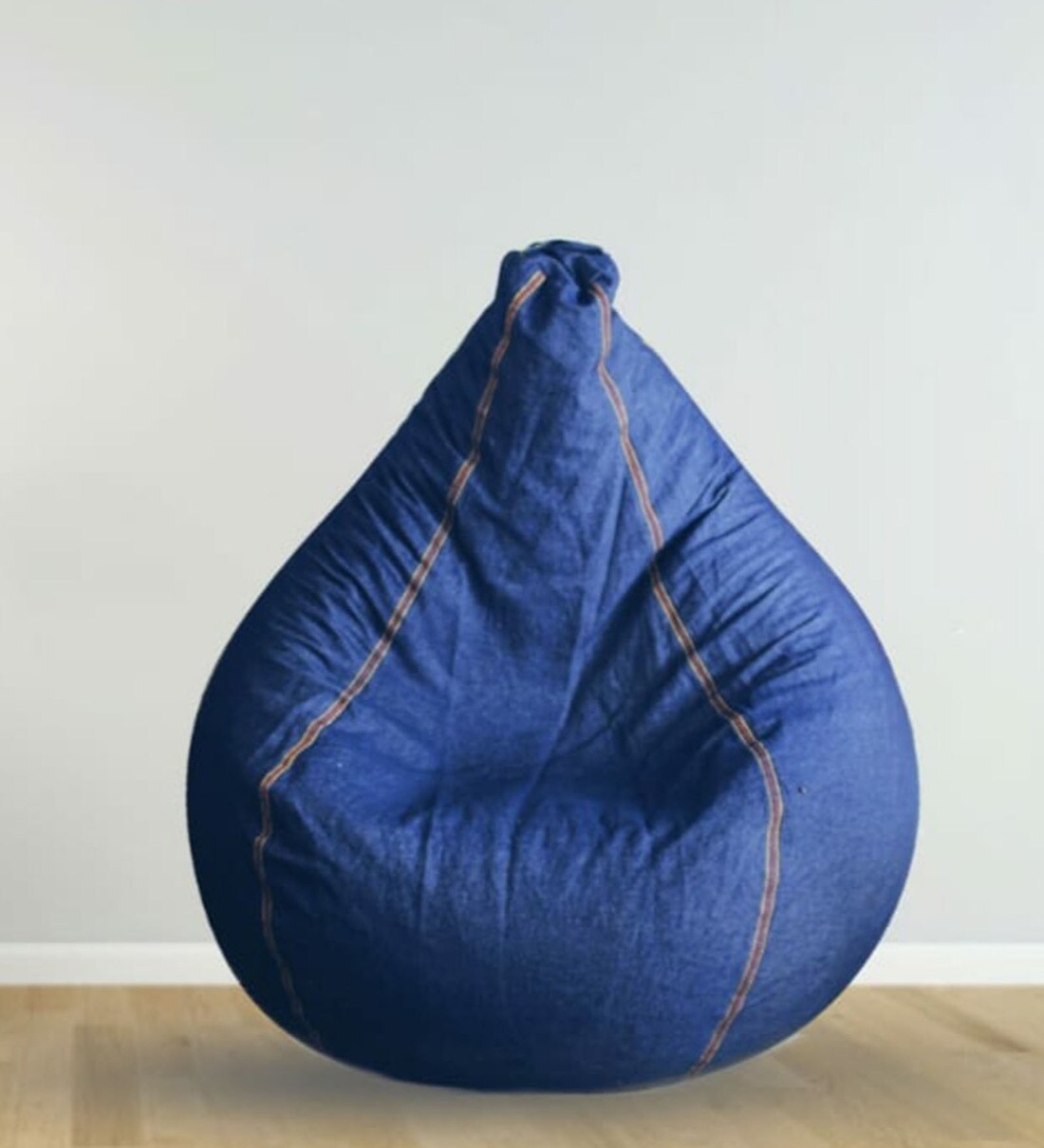 Buy Denim XXXL Fabric Bean Bag Cover in Blue Colour Online Bean Bag