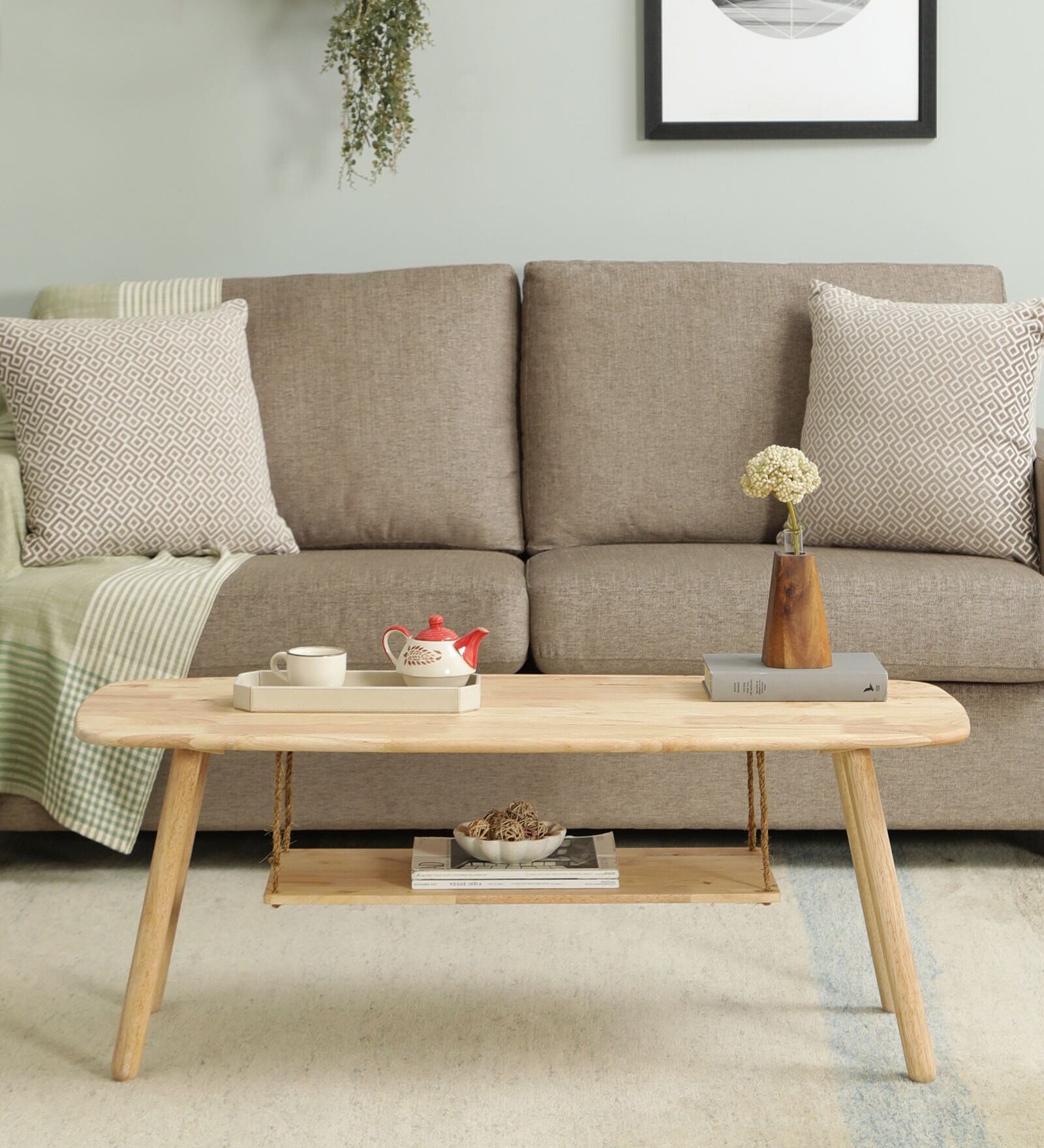 Buy Delmar Solid Wood Coffee Table In Natural Finish Online