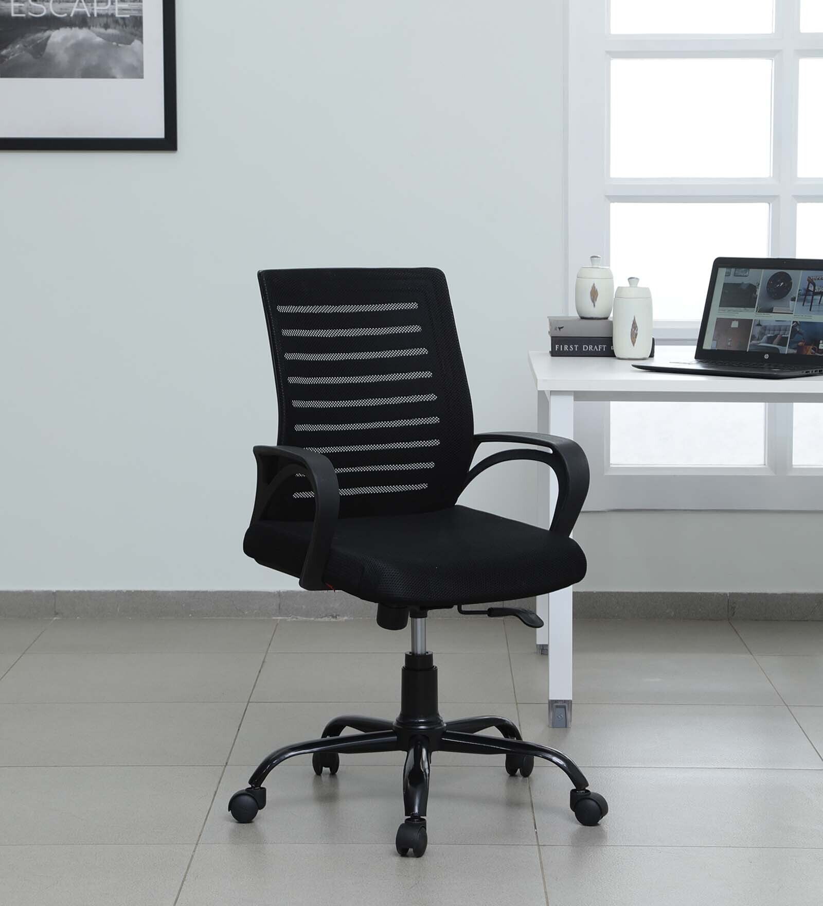 Buy Desire Breathable Mesh Ergonomic Chair in Black Colour at 60 OFF