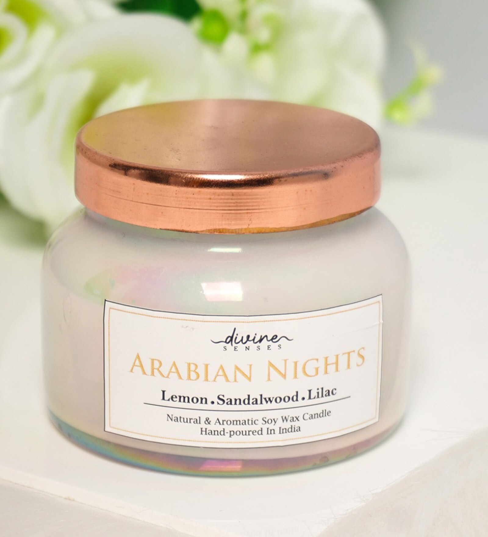 Buy Arabian Nights Scented Candle Jar Soy Wax At 40 Off By Divine Senses Pepperfry