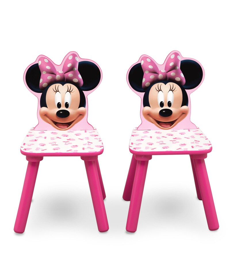 Disney Minnie Mouse Table Chairs Set In Multi Color By Cot Candy