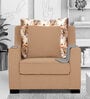 Furny Dioster Fabric 1 Seater Sofa in Camel Colour