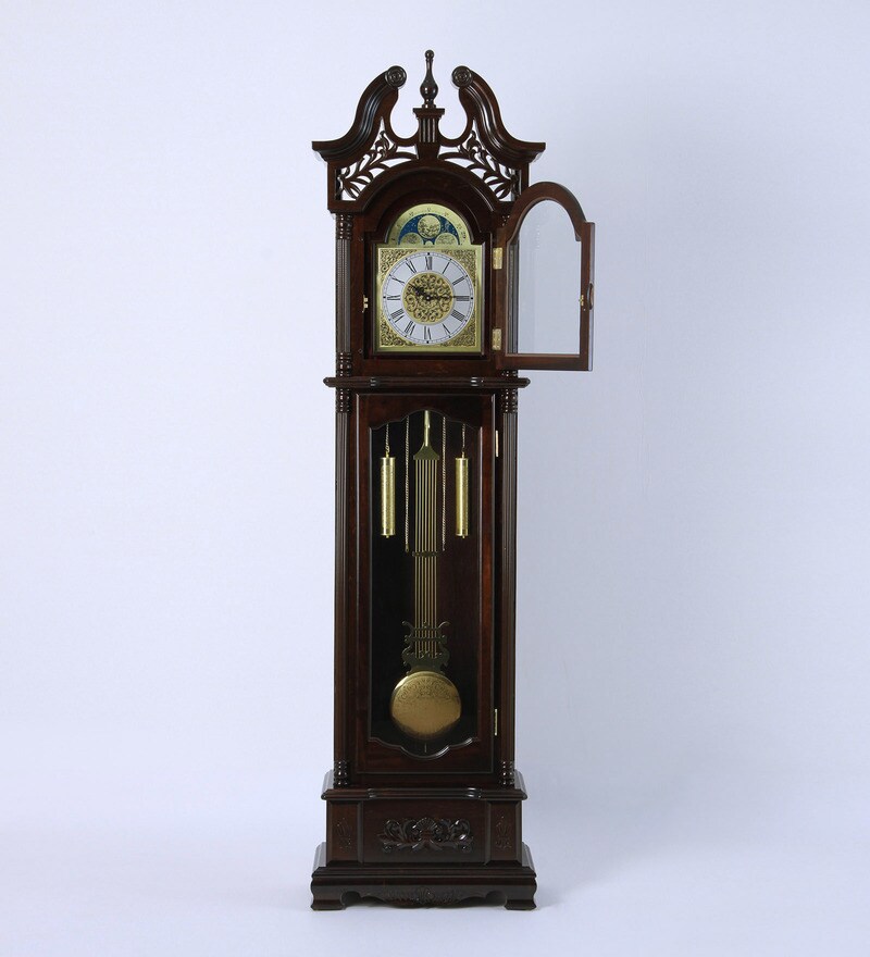 Buy EASTERN WATCH Walnut Solid Wood Antique Grandfather Clock Online Grandfather Clocks