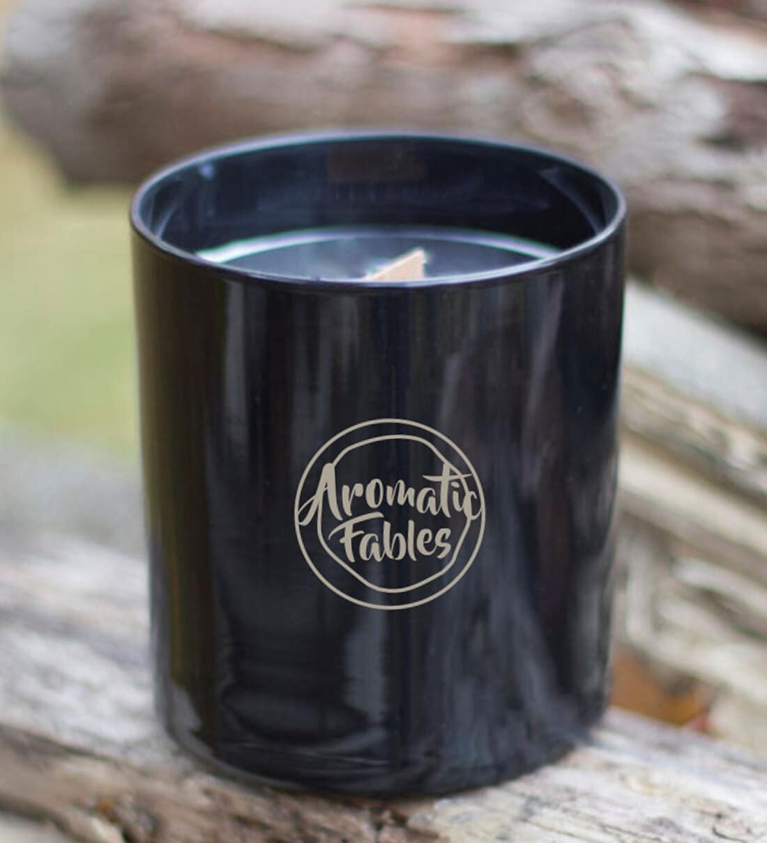 Buy Eco Fragrance White Color Black Glass Jar Candles By Aromatic