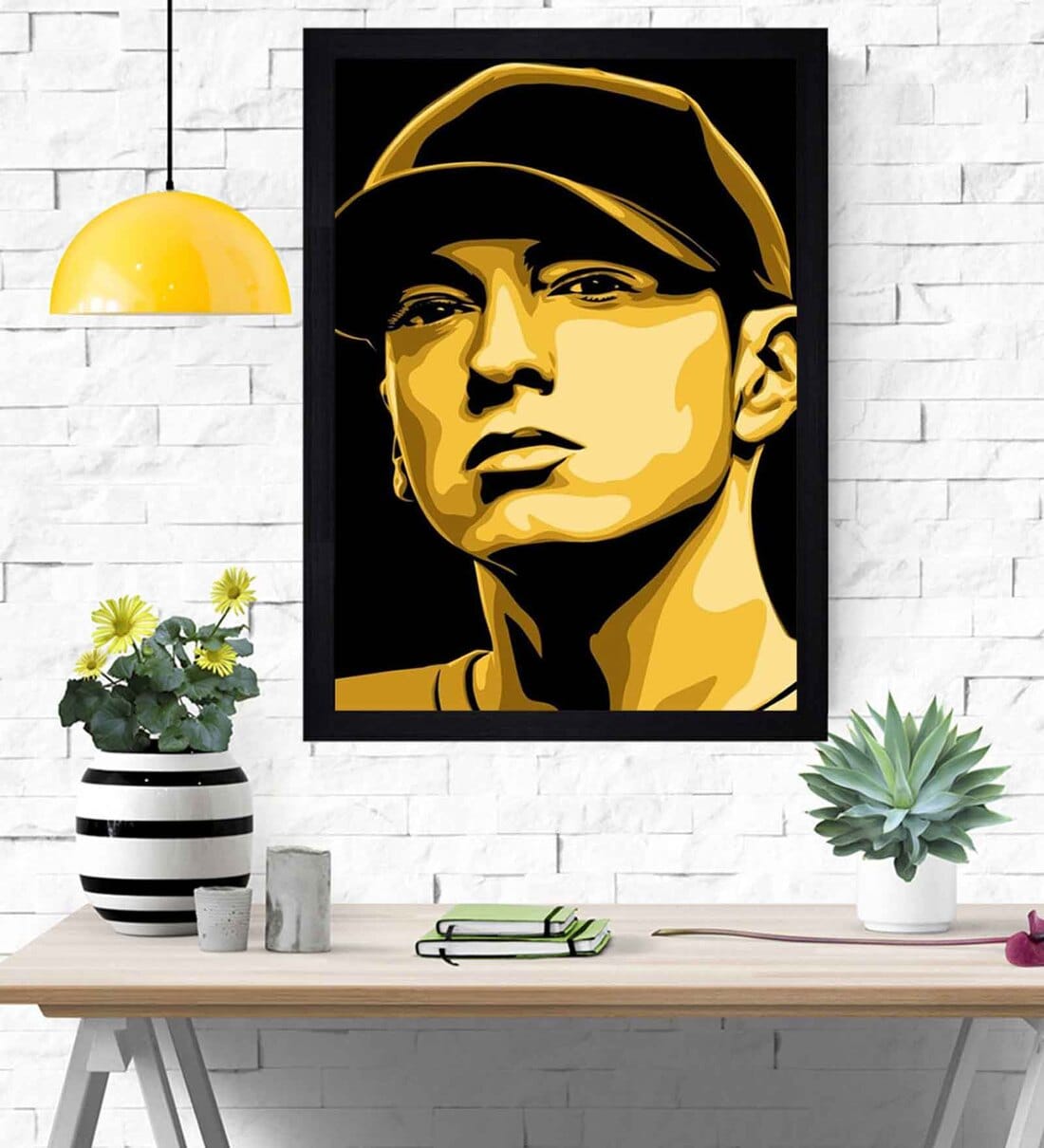 Buy Eminem Jay Z Renegade Texture Paper Framed Art Print by Cheque