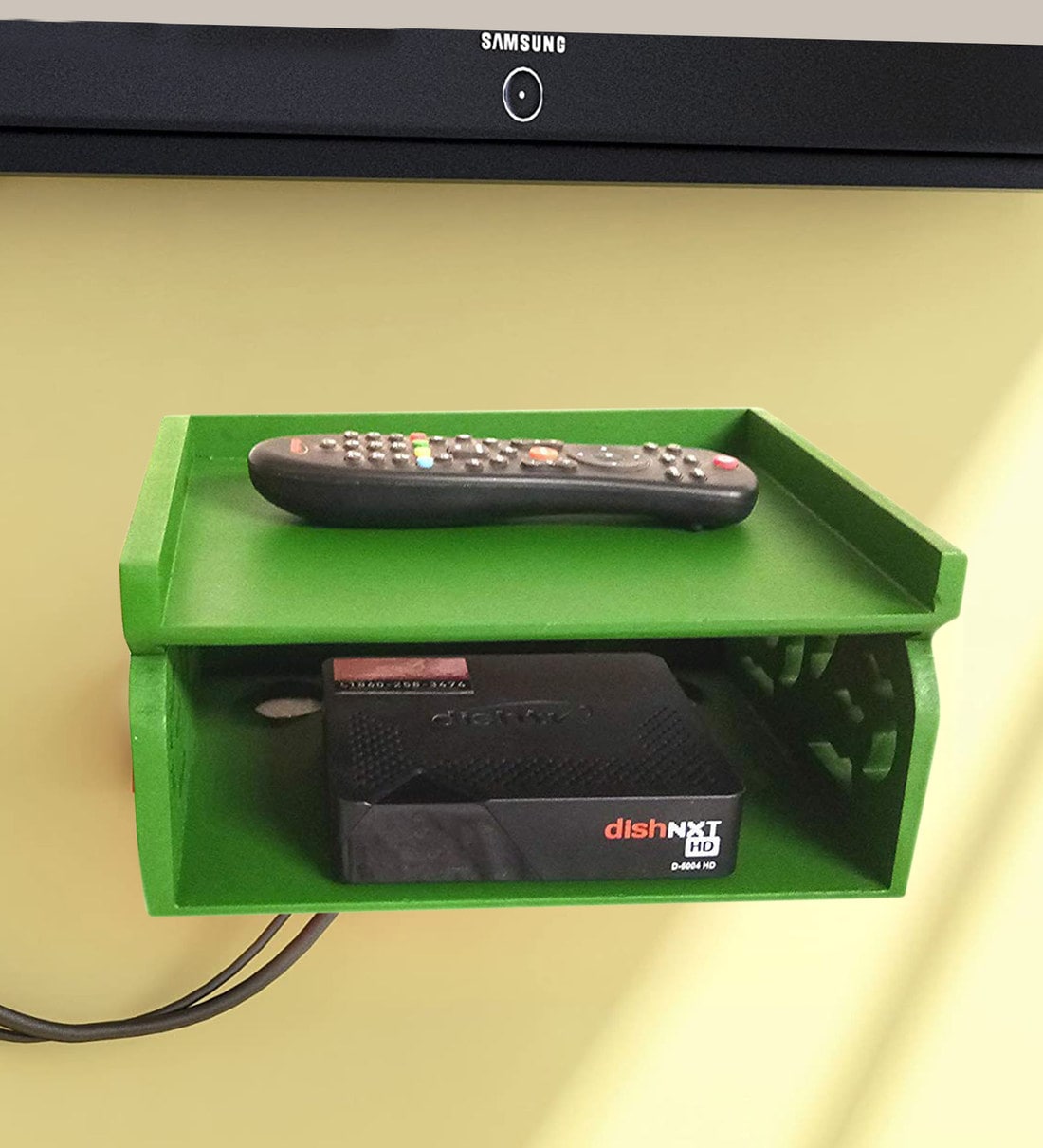 Buy Engineered Wood Set Up Box Green Colour Online - Set Top Box ...