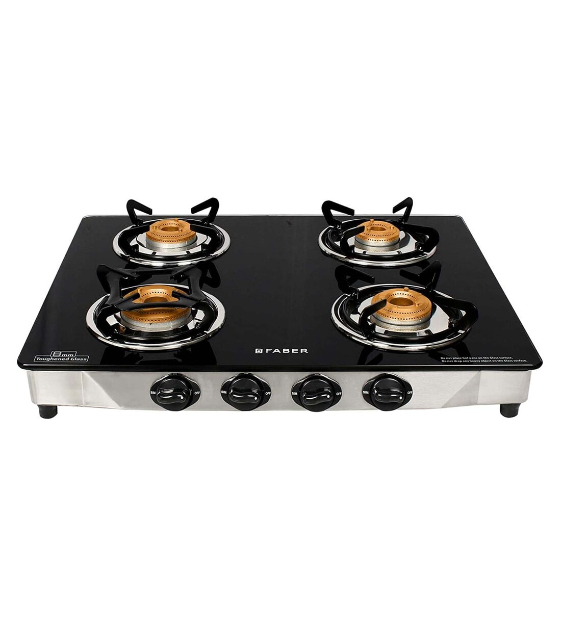 Buy FABER 4 Burner HOB COOKTOP JUMBO 4BB SS Online Gas Stoves Gas Stoves Appliances