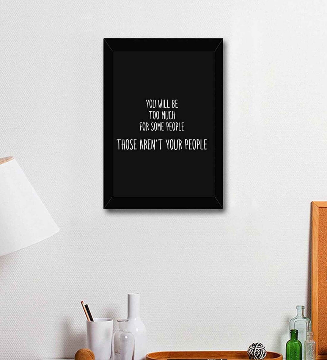 Buy Fabric Inspirational Quote Frame Art Print By Tied Ribbons at 38 OFF by Tied Ribbons