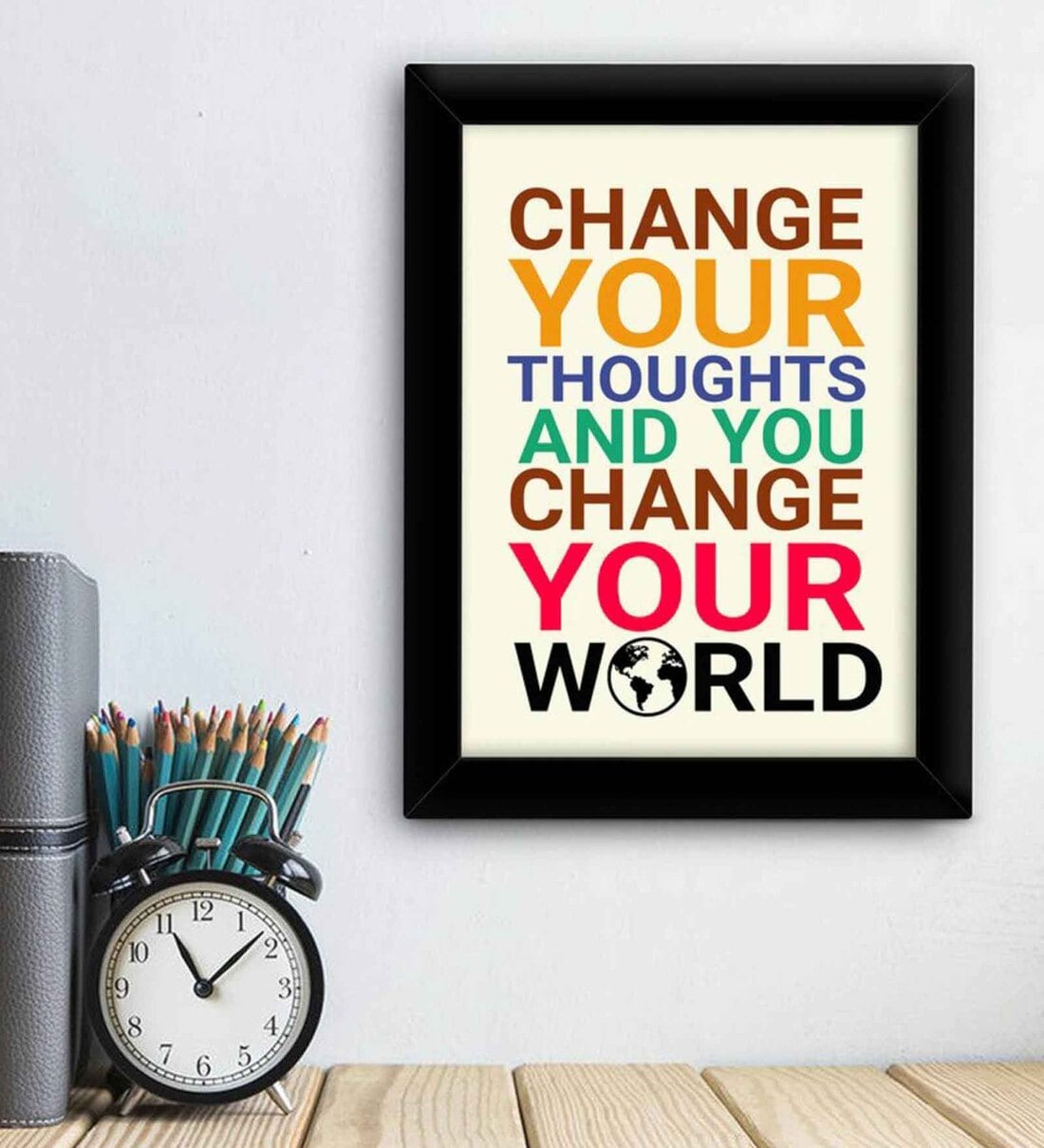 Buy Fabric Inspirational Quote Frame Art Print By Tied Ribbons at 33