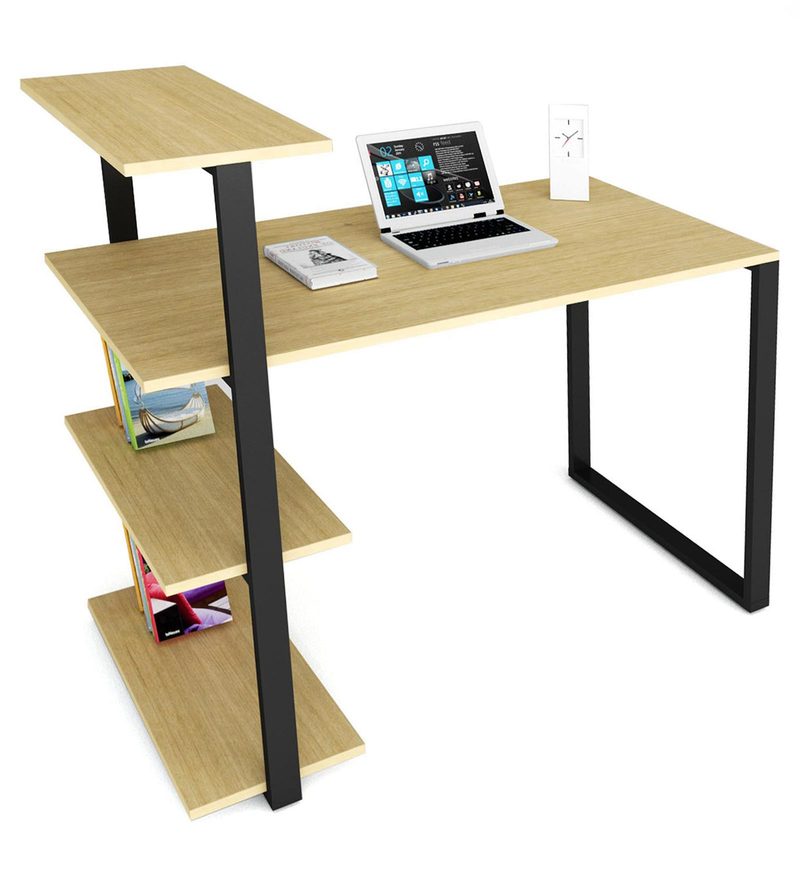 Buy Fabio Study Table in Urban Teak Finish by UNiCOS 