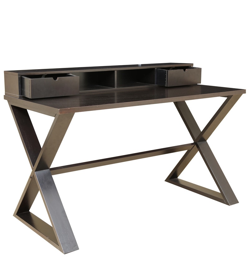Buy Fargo Home Office Desk In Wenge Colour By Hometown Online