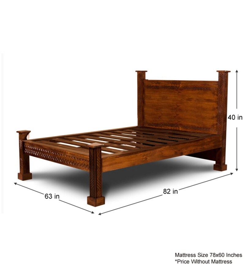 Rajputana Magnificent Queen Size Bed by Mudramark Online Queen Sized