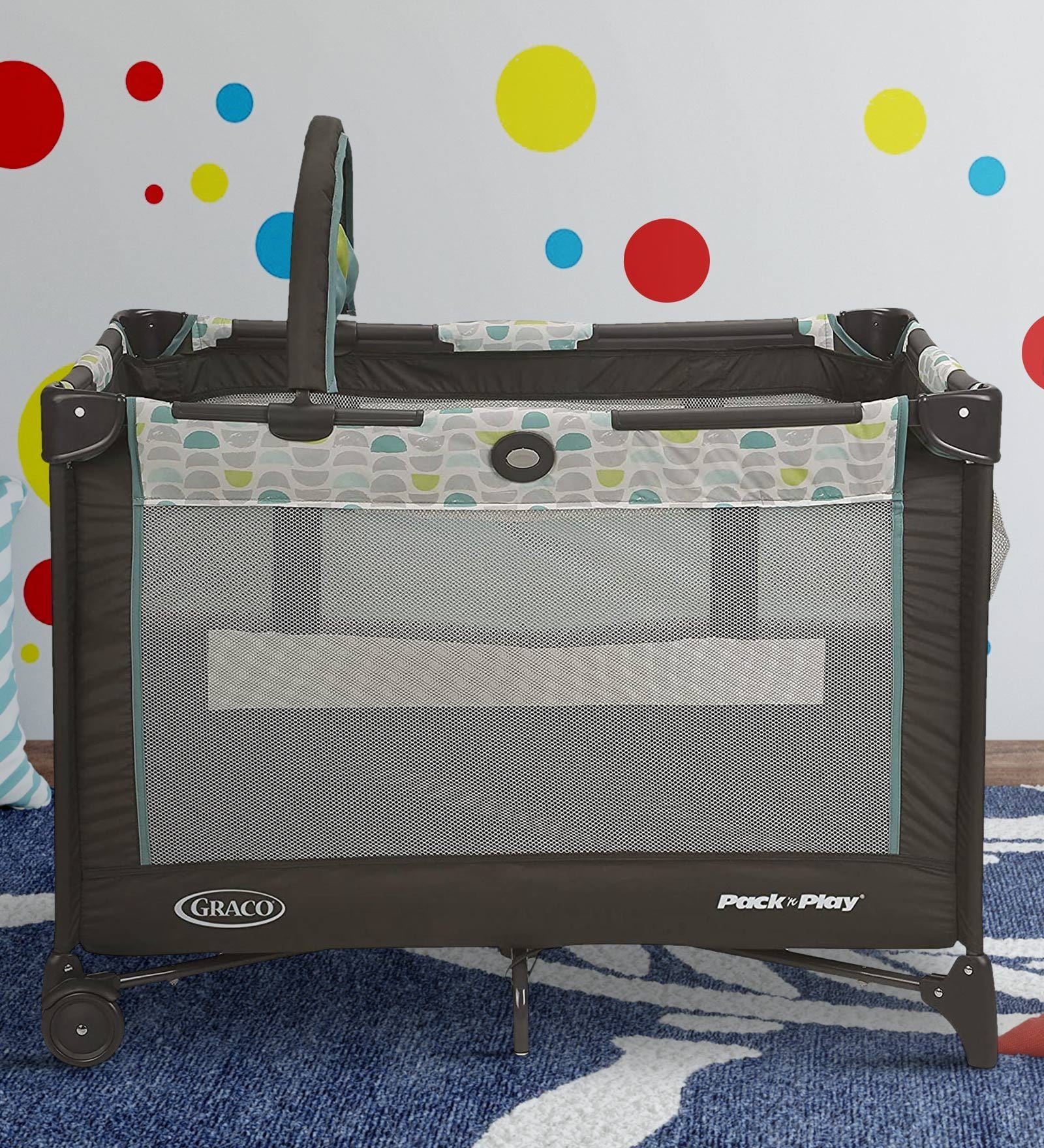 Buy Angel Foldable Crib in Black Colour by Graco Online Cribs Cribs