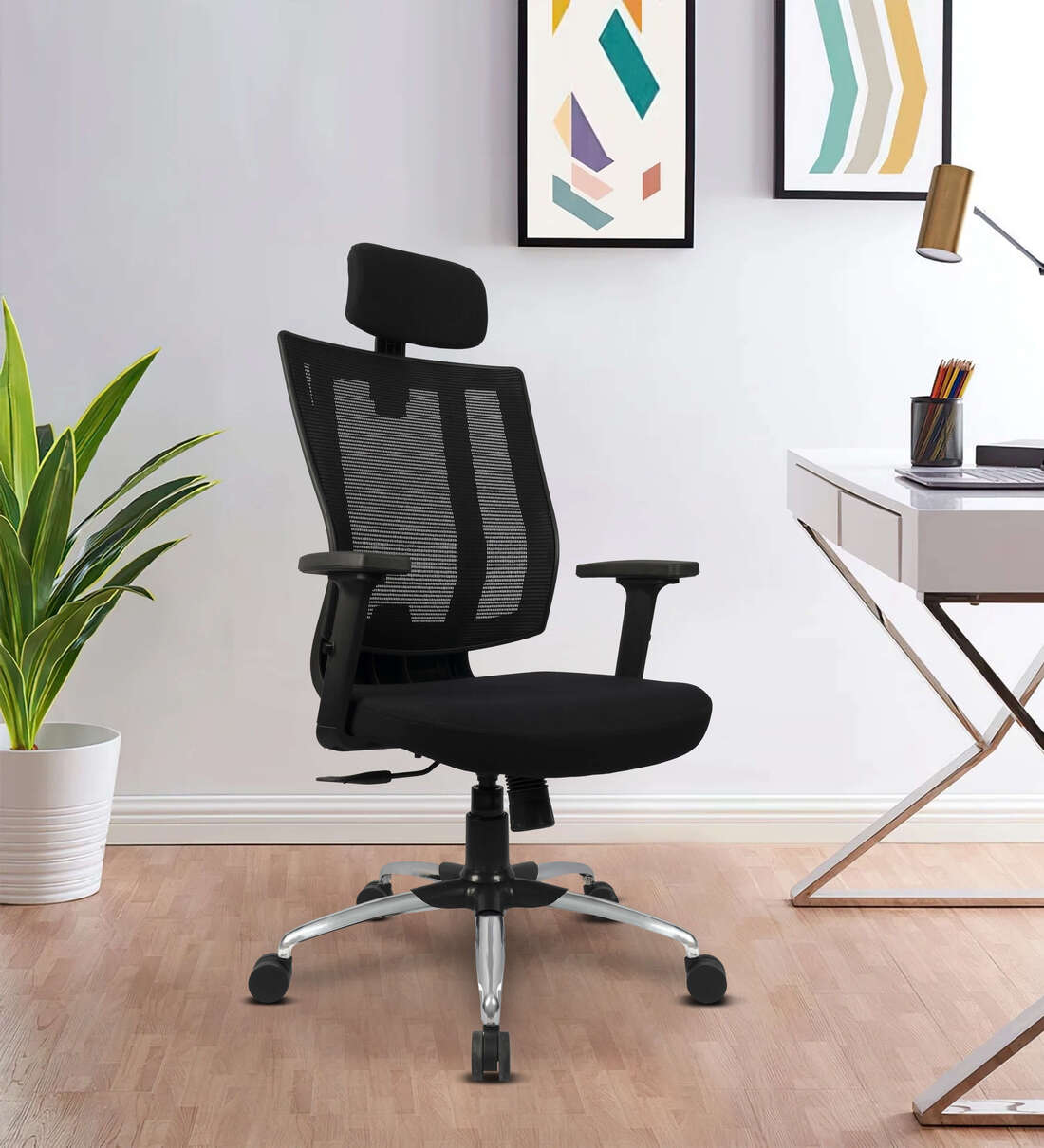 Buy Focus High Back Ergonomic Chairs In Black Colour at 52 OFF by