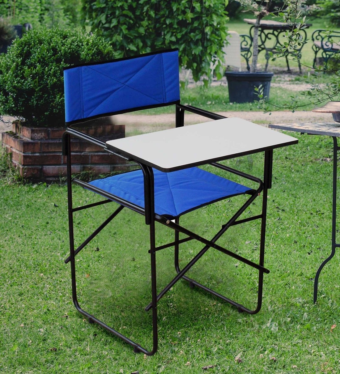 Buy Folding Study Chair in Blue Colour by Spacecrafts Online Folding