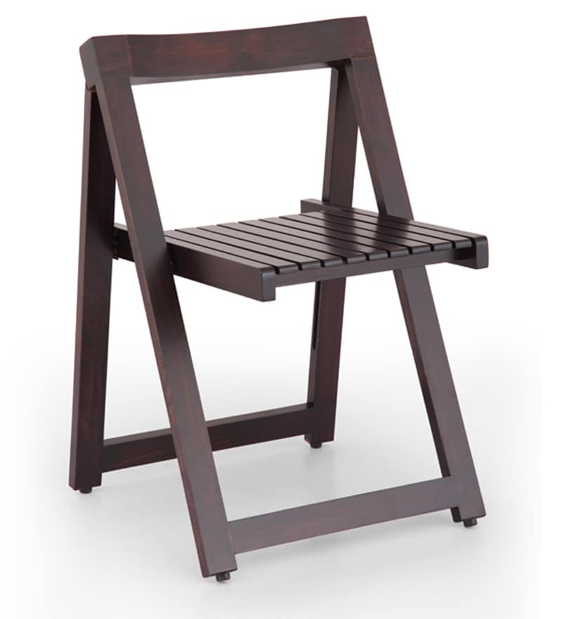 Buy Foldable Dining Chair in Ebony Finish by Ekbote Furniture Online Folding Chairs Folding