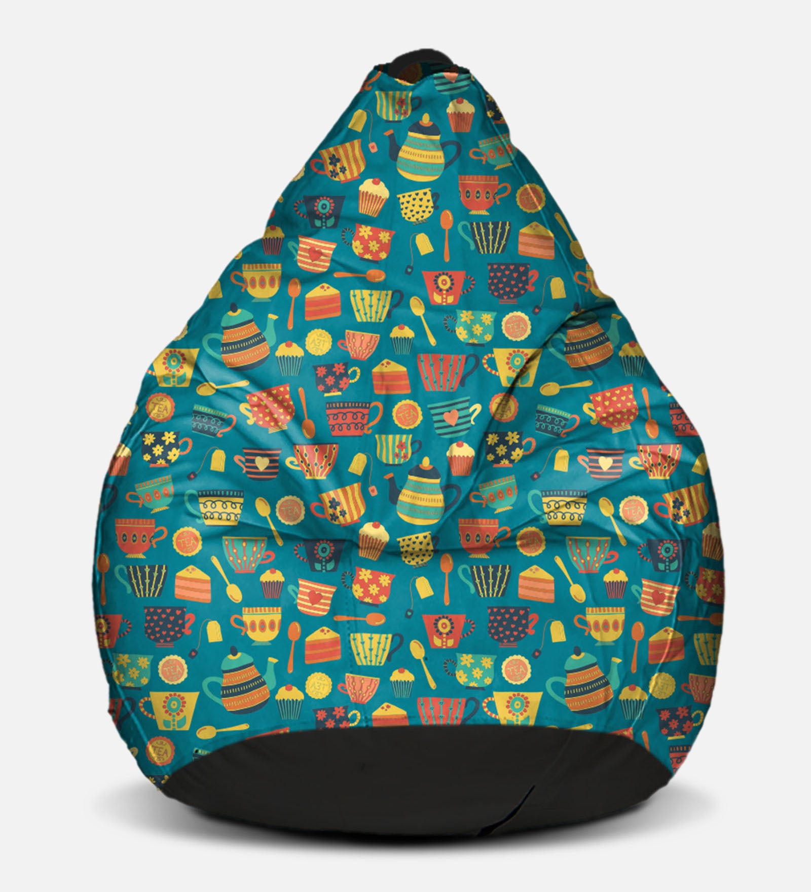 Buy Fusion Digital Printed XXL Bean Bag with Beans in Multi Colour at