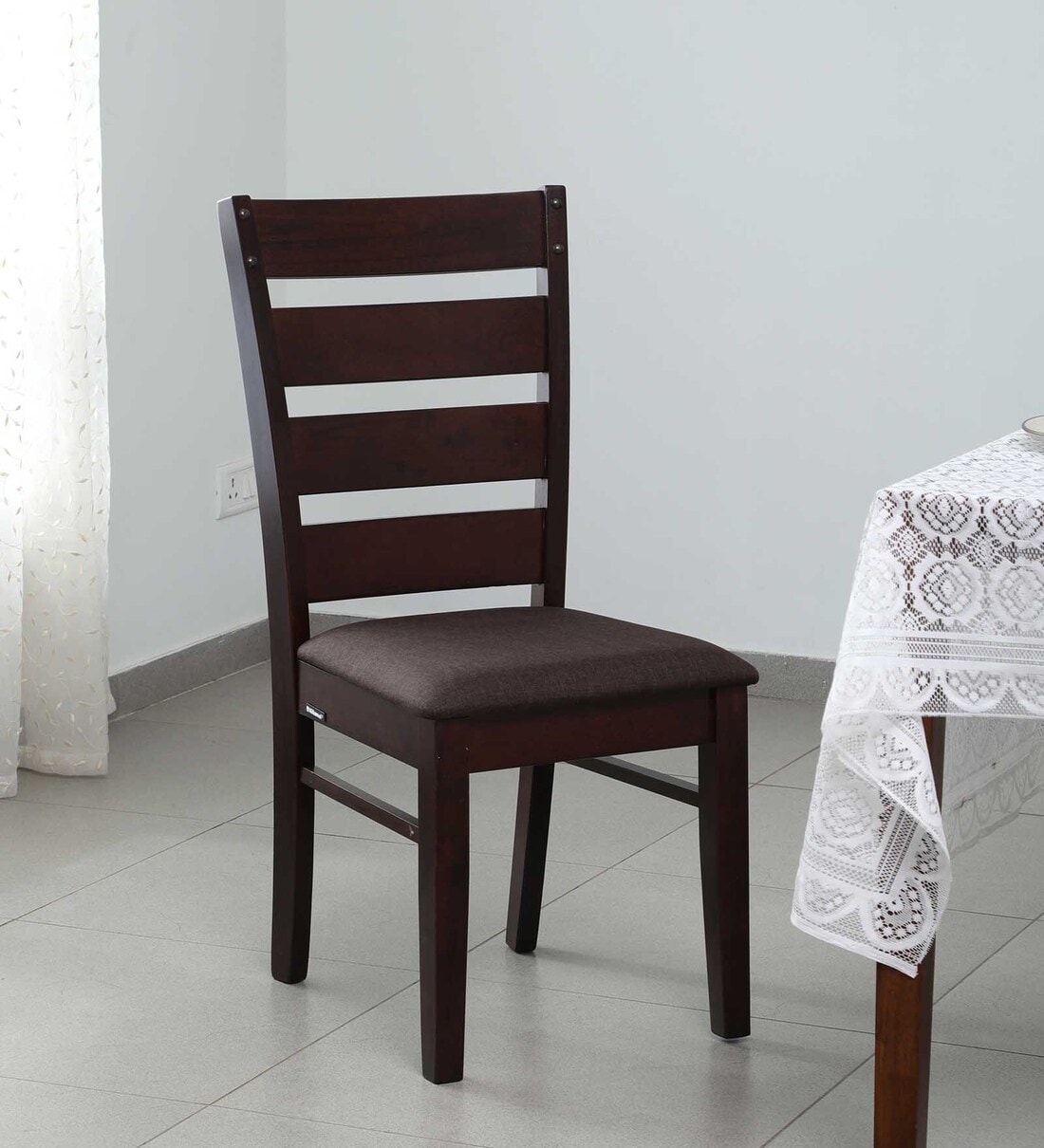 Buy Solid Wood Dining Chair In Wenge Colour at 20 OFF by