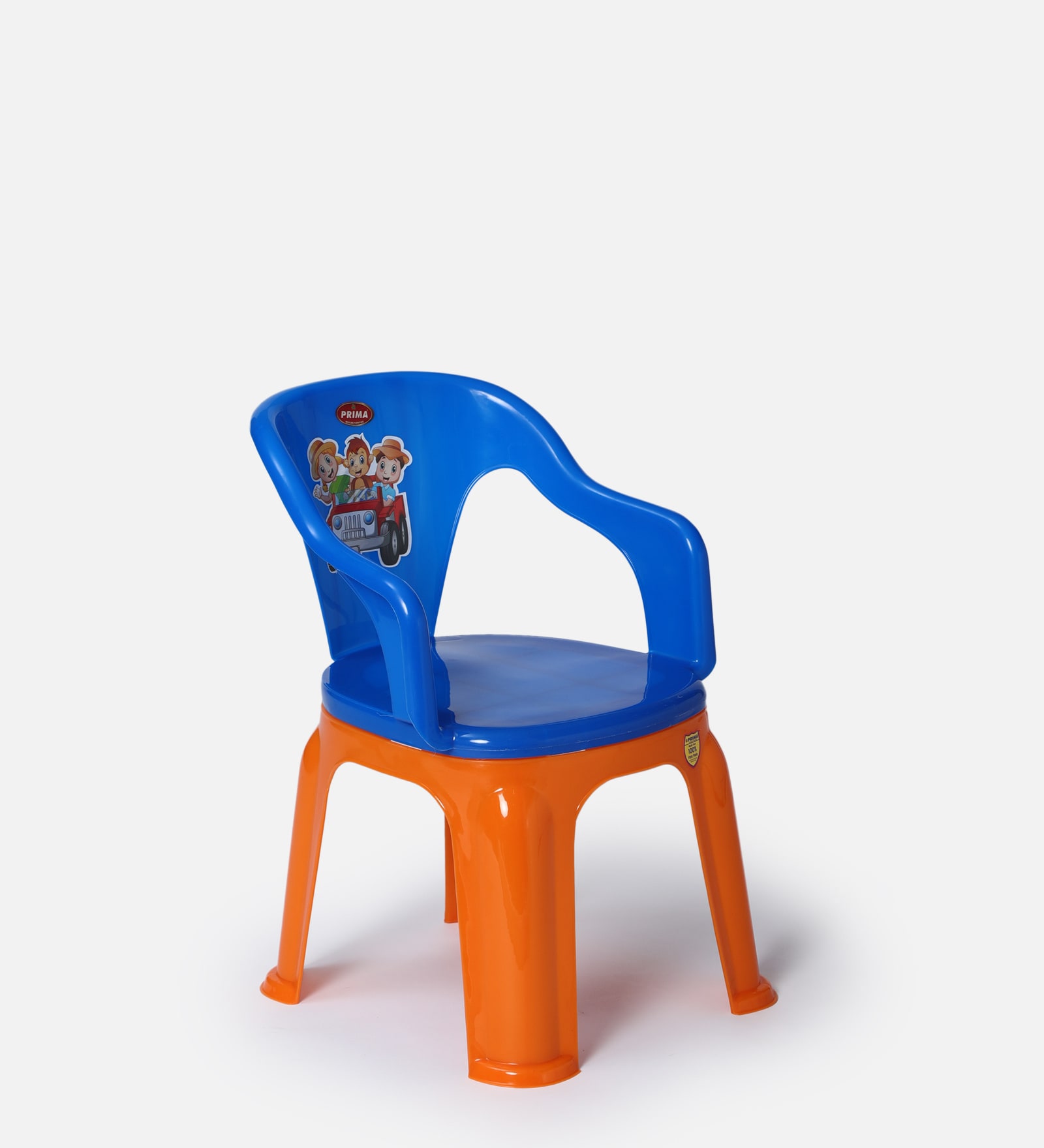 Buy Gamma Baby Plastic Chair in Blue Orange Colour Online Infant