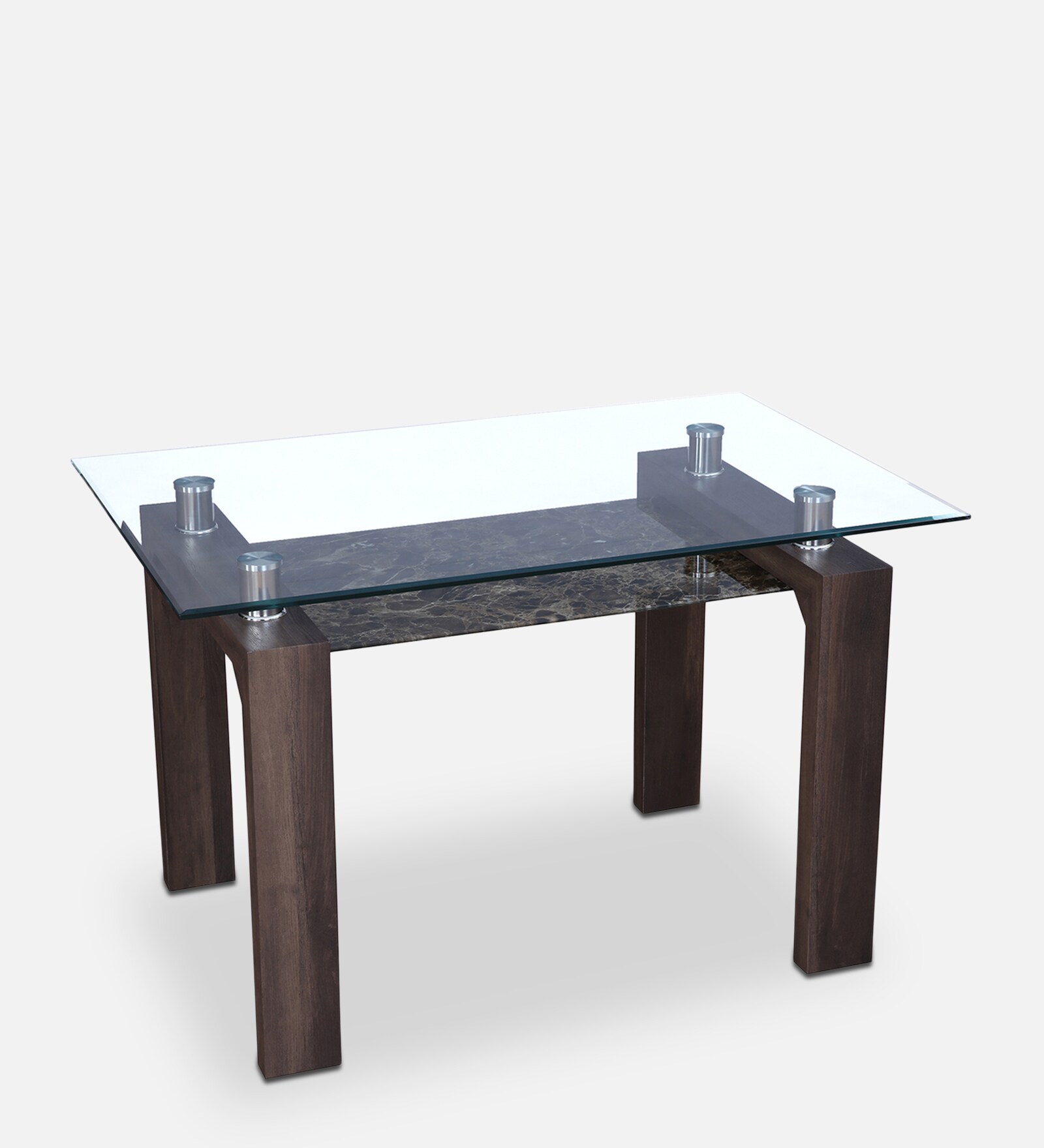 Buy Garfield 4 Seater Dining Table in Brown Colour at 51 OFF by