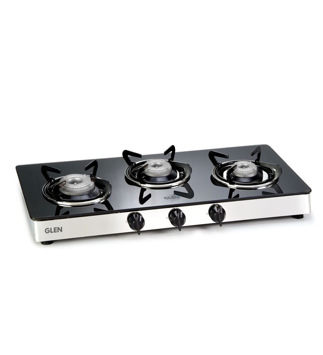 Buy Glen 1033 GT AL 3 Burner Gas Stove with Glass Top Online Gas