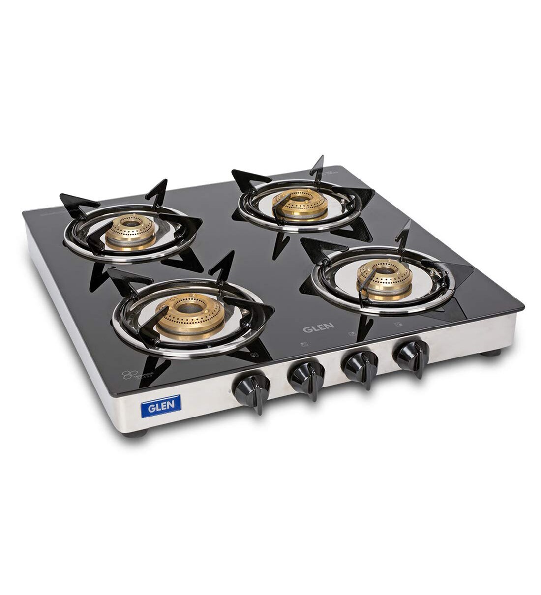Buy Glen 1040 SS GT 4 Burner ISI LPG Gas Stove Junior Brass Burner