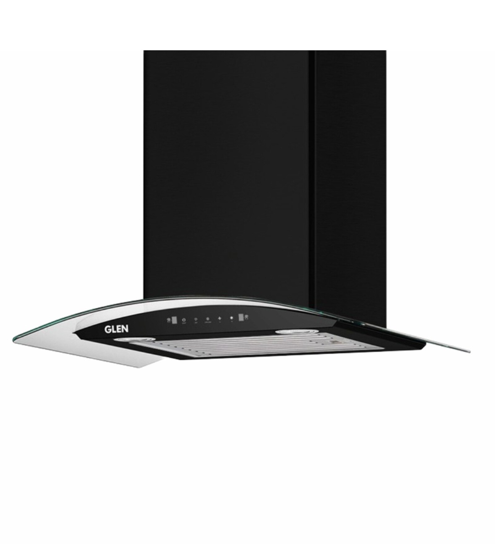 Buy Glen 60cm 1200 m3/hr Wall Mounted Curved Glass Auto Clean Chimney with Motion Sensor Online