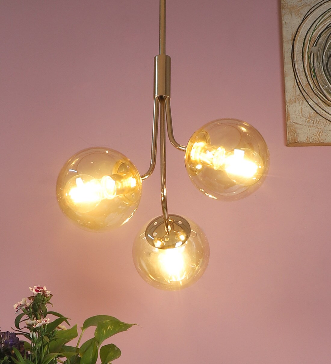 Buy Gold Mild Steel Hanging Light By LeArc Designer Lighting at 42 OFF by LeArc Designer