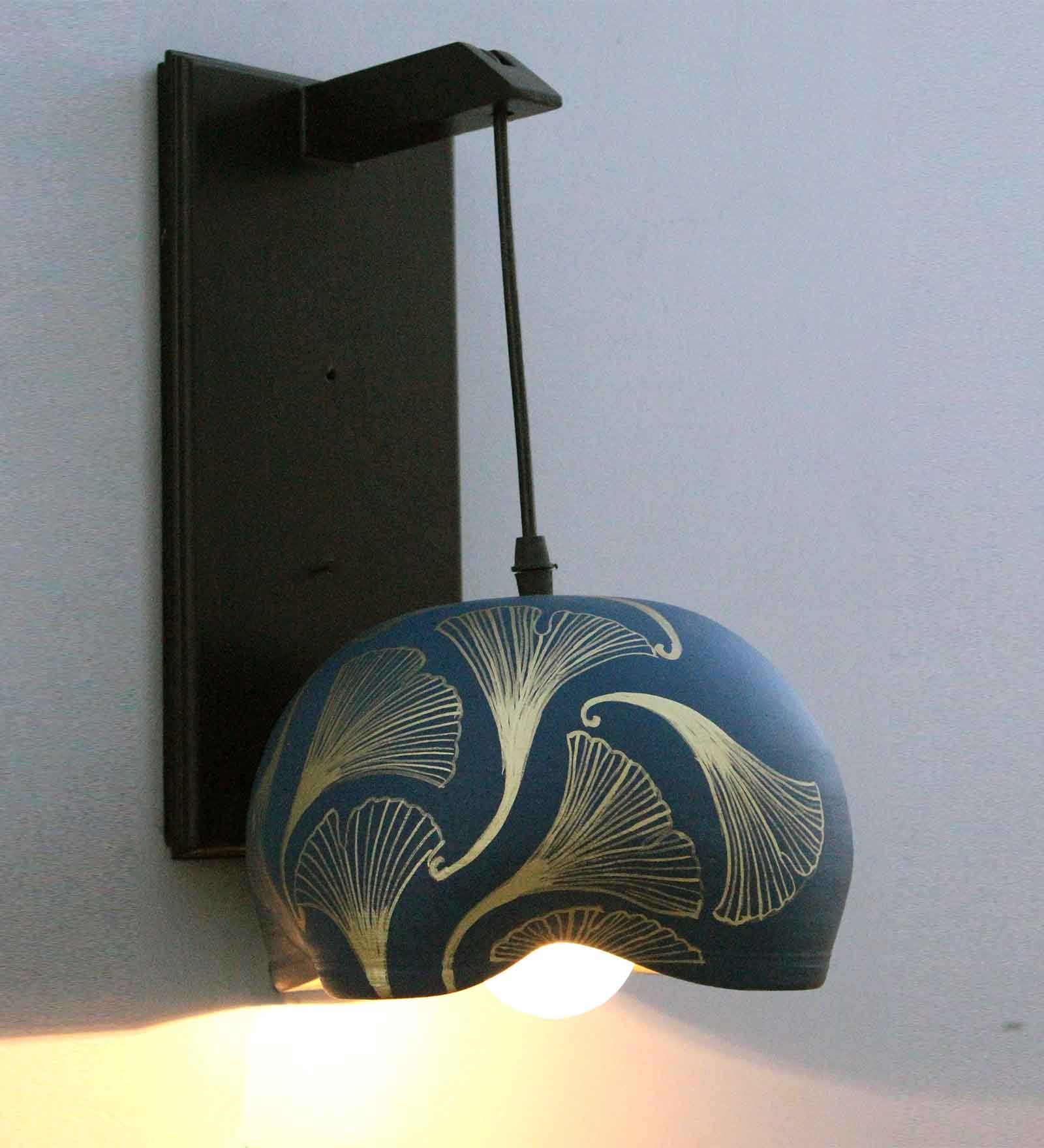 Buy Luxury Decor Gold Terracotta Wall Lamp by Radhika Dahlan Online