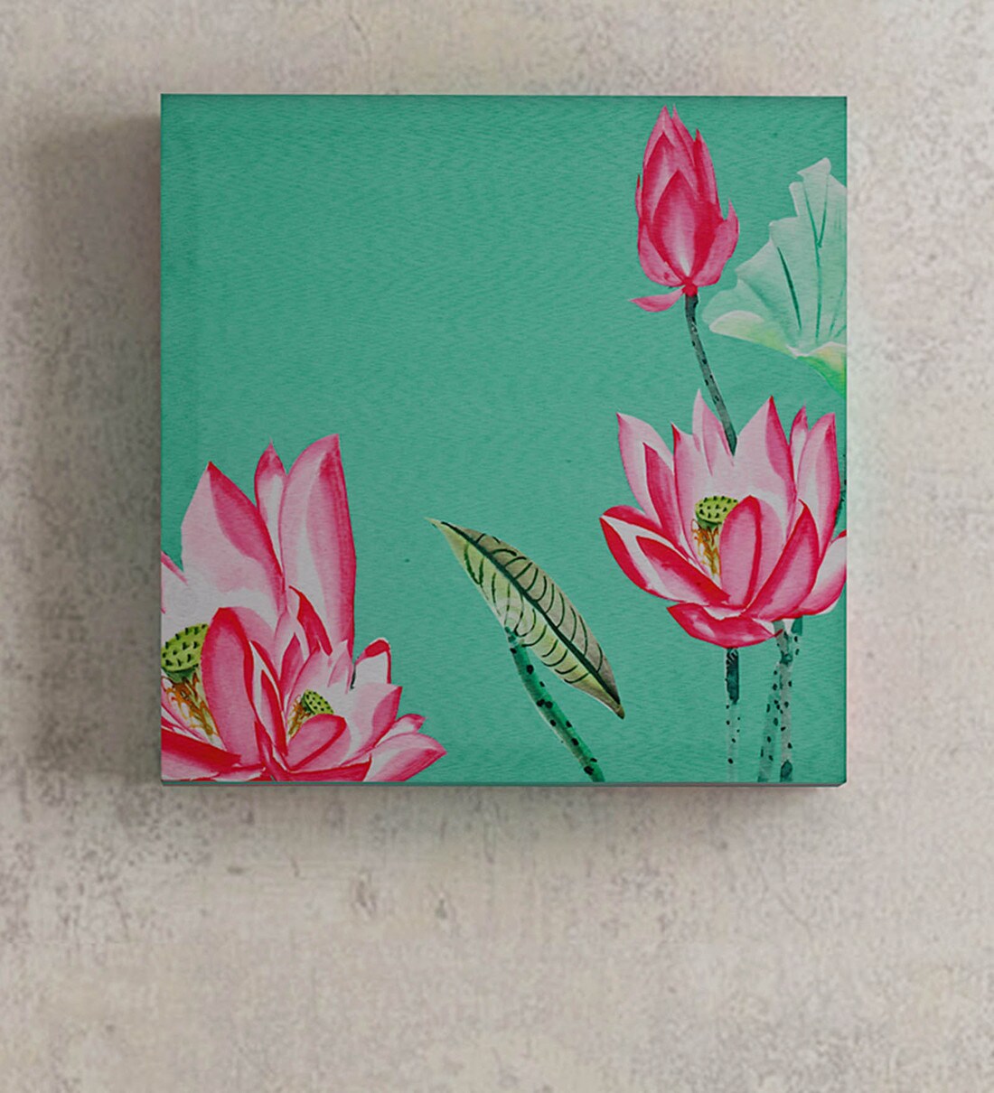 Buy Green MDF Wood Floral Framed Wall Hanging Sej by Nisha Gupta at 63