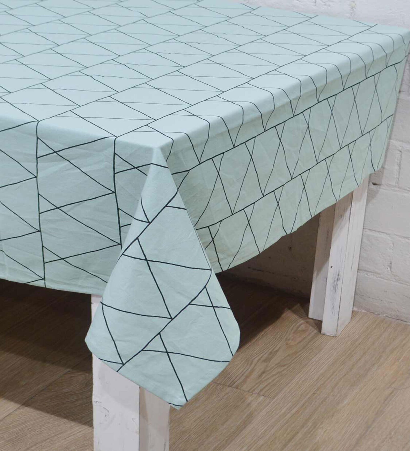 Buy Landon (106x59) Green Cotton Table Cloth at 62 OFF by R Home