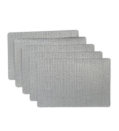 Buy Grey Rubber Set Of 6 Placemats By Obsessions Online