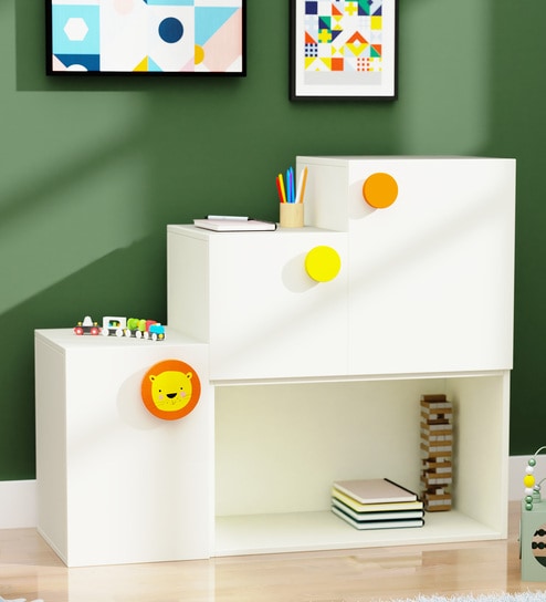 Ditto Storage Buy Growing Up Kids Storage Cabinet in White & Multi Colour at 20% OFF ...